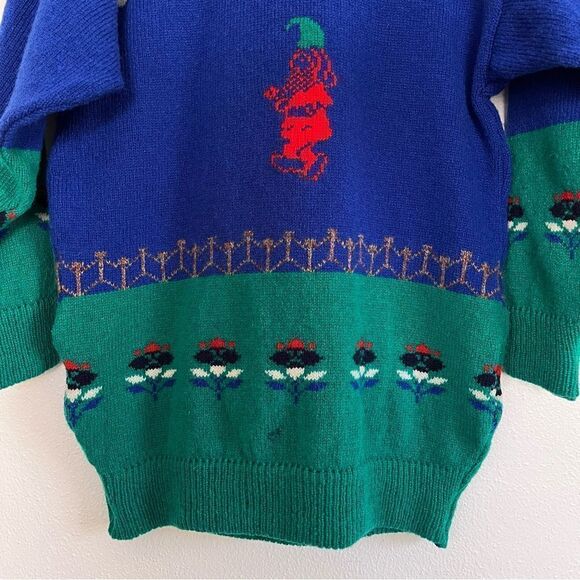 The Irish Scene Wool Sweater Intarsia Leprechaun Ireland Men’s Medium Vintage - Picture 5 of 12